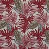 Kt KILOtela - Tessuto Canvas Stampato, Rivestire, Foderare, Divani, Tavolo, Sedia, Letto, Tende, Cuscini, Borse, 100 cm Lunghezza x 280 cm Altezza, Piante Tropicali, Granato - 1 Metro