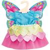 Heless-1030 cm Vestito da Fata per Bambole, Motivo: Farfalla, Taglia 28-35 cm, Tinta Unita, Multicolore, 1030
