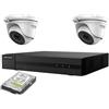 HIKVISION KIT VIDEOSORVEGLIANZA IP POE 2 TELECAMERE HIKVISION 4 MPX 4K HD 2TB