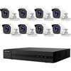HIKVISION KIT VIDEOSORVEGLIANZA POE 2 MPX 8 TELECAMERE IP HIKVISION