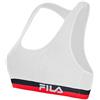 Fila FU6048 Reggiseno Sportivo Donna, Bianco, L