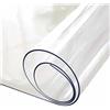 Generic Tovaglia Protettiva Trasparente 100 x 100 cm, Spessore 1,7 mm, Facile da Pulire e Impermeabile, Protezione da Tavolo, Alta Qualità, Tela Cerata