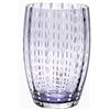 Zafferano Perle Bicchiere Tumbler Lavorato a Mano in Vetro Colorato Trasparente cl 32 h 109mm d 71mm, Set 6 Pezzi, Lavanda