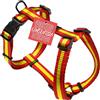 Consentida Pettorina per Cane Taglia Piccola T1 - Taglia S 20 x 40 x 1 cm - Stampa Spagna - Rosso e Giallo - Tessuto Resistente Fabbricato in Nylon - Fissaggio Facile - Accessori per Cani