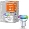 LEDVANCE Lampada con riflettore a LED intelligente con tecnologia WiFi, base GU10, colore della luce variabile(2700-6500K), colori RGB modificabili, dimmerabile, sostituzione per 50W, confezione da 1