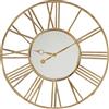 Kare Design - Orologio da parete Giant Gold, Oro, Ø 120 cm, 7 x 120 x 120