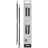 KnitPro Karbonz - Ferri da Maglia per Giacca, 5,50 mm, 25 cm, 1 Coppia