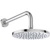 Ideal Standard - Idealrain, Kit soffione con braccio a parete per doccia, Set 2 pezzi per colonne doccia, Cromato