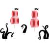 PartyDeco Kadosa Set 5 pz Cake Topper Pirati a Forma di Tentacoli e Vele di Galeone - Torta Festa a Tema Compleanno