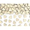 PartyDeco 50 pezzi cuore in legno, 2 x 2 cm, decorazione bomboniera