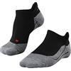 FALKE TK5 Wander Invisible M In lana filo funzionale sottili antivesciche 1 paio, Calzini da escursionismo Uomo, Nero Black-Mix 3010, 42-43