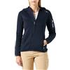 CMP - Giacca in Knit-Tech da Donna con Cappuccio Fisso, B.Blue-Cristall Blue, 52