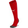 PUMA Liga Socks, Calzettoni Calcio Unisex, Rosso (Puma Red/Puma White), 3