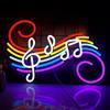Wanxing Insegna al neon con nota musicale Luce al neon a LED per decorazioni da parete Insegna con nota musicale con alimentazione USB per bar, feste musicali, discoteche, studi, regali