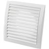 LIRAST Ø 125mm Bianca Griglia di Ventilazione in Plastica - Griglie D'Aerazione con Rete Anti Insetti