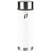 Pioneer Flasks - Borraccia Termica sottovuoto a Prova di perdite, Acciaio Inossidabile, Bianco, 21 x 7 x 7 cm