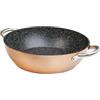 WECOOK! Professional Casseruola Bassa Induzione 24cm, Antiaderente Ecologico senza PFOA, Alluminio Forgiato, 2,8mm Spessore, Rame, Maniglia in Acciaio Inox, Vitroceramica, Forno, Lavastoviglie