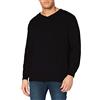 JACK & JONES Jjebasic Knit V-Neck Noos, Felpa Uomo, Blu (Navy Blazer Detail: Twisted with Jet Stream), X-Small