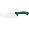 Sanelli Premana Professional Coltello Nakiri, Acciaio Inossidabile, Verde/Rosso, 31.5 x 3 x 6 cm
