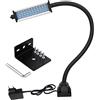 XINYIQI Lampada LED a collo di cigno, lampada da lavoro, lampada da lavoro LED flessibile a collo di cigno IP66 impermeabile 800 lumen 120 volt 44 led faro avvitabile per macchine utensili