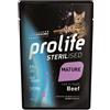 Prolife gatto sterilised mature grainfree sensitive manzo bustina 85 gr