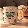 HappyMots Tazza originale in ceramica di alta qualità da regalare | Tazze da colazione | Adatto per microonde e lavastoviglie | Tazze divertenti | Regalo per la festa del papà
