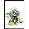 Artze Wall Art Baby Ermine - Poster per acquerelli, 50 x 70 cm