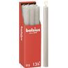 Bolsius - Candele rustiche - grigio chiaro - 9 pezzi - 27 x 2,3 cm - Lunghezza durata 13 ore - Non profumate - Contiene cera vegetale naturale - Senza olio di palma