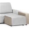 Martina Home Copri chaise longue imbottito Diamond, 200 cm, grigio - universale