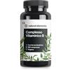 natural elements Vitamina B Complex - 180 compresse per 6 mesi - materia prima premium Quatrefolic® - con forme bioattive e 2 cofattori - vegano, ad alto dosaggio, testato in laboratorio