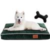 FUUFEE Materasso per Cani S 65x 40 cm - Cuscino Cane Sfoderabile e Lavabile - Letto Per Cani - Materassino Per Cani - Cuccia Sfoderabile Per Cane - Tappeto Cane - Verde Intenso
