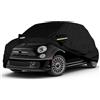 RASHION Telo Copriauto Compatibile con Fiat 500 500C 500E Abarth 500 2007-2024, Impermeabile Traspirante Copertura per Auto Telone