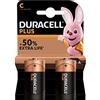 Duracell - Plus C, confezione da 2
