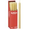 Bolsius - Candele rustiche - Beige - 9 pezzi - 27 x 2,3 cm - Lunghezza durata 13 ore - Non profumate - Cera vegetale naturale - Senza olio di palma