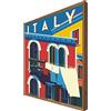CCRETROILUMINADOS Poster Vintage Illuminato con Luce Led Itali: Serie Viaggiatore
