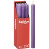 Bolsius - Candele rustiche - viola - 9 pezzi - 27 x 2,3 cm - lunghezza durata 13 ore - non profumate - cera vegetale naturale - senza olio di palma