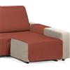 Martina Home Copri chaise longue imbottito Diamond, 200 cm, tegola - universale