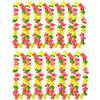 UV FLOOR UVFLOOR UV FLOOR - Collana di fiori fluorescenti, multicolore, di alta qualità, accessorio fluorescente, per feste, travestimenti, confezione da 12