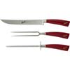 Berkel Set 3 Coltelli Arrosto Elegance Rosso