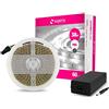 Superia Milano Superia KIT Striscia LED 5 Metri e alimentatore SMD2835 24V/38W Flessibile Protezione IP65 per uso Interno Colorazione Luce 5500 Alta Luminosità da 300 diodi led 60 led/Metro KACSTR40SN 1 Pezzo