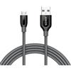 Anker PowerLine+, Cavo Micro USB in Nylon e Fibra Interna in Aramide, Grigio, 180 cm