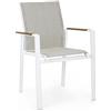KONTE.DESIGN Set di 6 Poltroncine KUBIK Impilabili Bianco