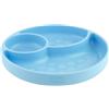 Chicco Piatto in Silicone con Ventosa - Blu
