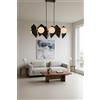 Lampadario a Sospensione DRIFTON 6 BLACK e WHITE Colore Nero