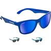 Cressi Kiddo Sunglasses, Iron Anti Scale Cartridge Unisex Bambini E Ragazzi, Royal Blu/Lenti Specchiate, 6 anni