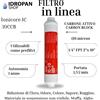 Ionicore IC-10CCB Filtro in Linea carbon block al cocco 1/4 FPT 2x10 , 10 micron