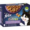 Felix Sensations Extras Cat Busta Multipack 12x85G MIX CARNE E PESCE