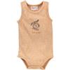 People Wear Organic Body senza maniche in cotone bio Best Friend -col. giallo a righe