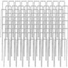 AMANKA Set 100 Picchetti Ø3,2mm Acciaio zincato 150x30mm per Fissare a Terra Teli reti Giardinaggio a Forma di U Angolare