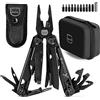 MIAOKE Coltello Militare Multitool 23 In 1, Miglior Regalo da Uomo Premium Con Confezione, Accessori Utili Multiuso per Campeggio, Cacciavite Multifunzione Per Figlio Papà Lui Marito